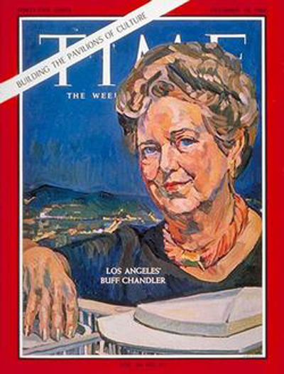 Dorothy Chandler on cover of timemagazine